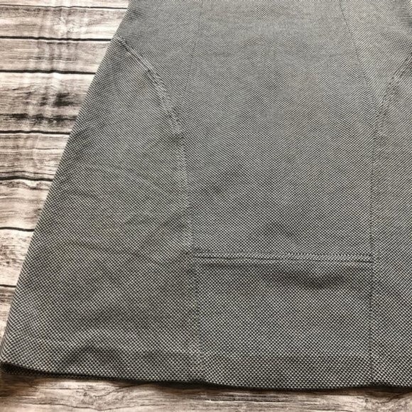 OF/MERCER Textured Fitted Shift Mini Dress Size 10 Zippers Black Grey Gray Zip - Picture 6 of 14